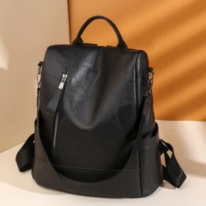 Women's fashionable backpack, shoulder bag, travel multifunctional bag, handbag, handbag, suitable for different scenarios