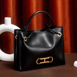 Women's handbag 2026 autumn black minimalist tote bag dual-use commuting women's bag